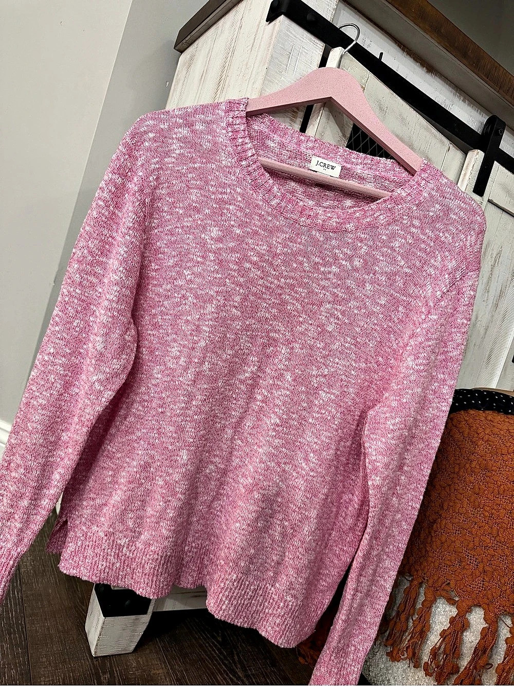 J.Crew Pink Crew Neck Sweater Size Medium